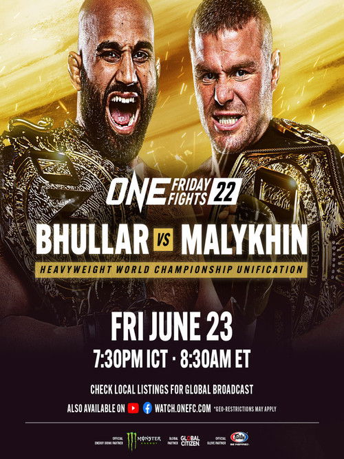 ONE Friday Fights 22: Bhullar vs. Malykhin (2023) poster