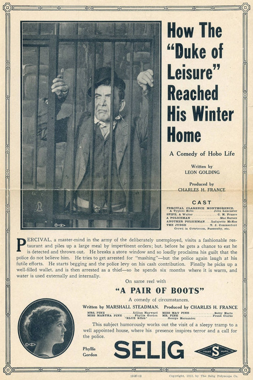 How the 'Duke of Leisure' Reached His Winter Home (1912) poster