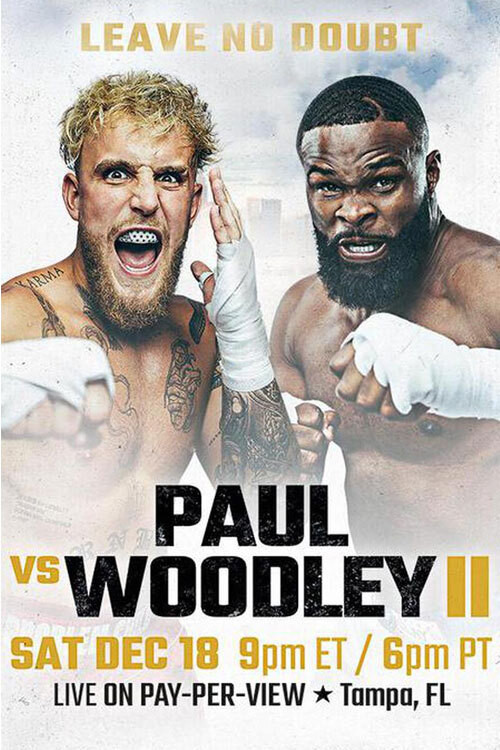 Jake Paul vs. Tyron Woodley II (2021) poster