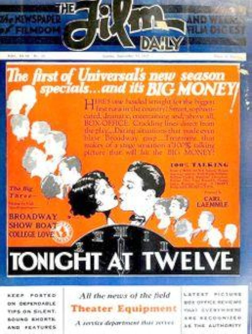 Tonight at Twelve (1929) poster