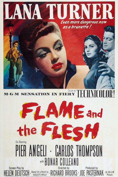 Flame and the Flesh (1954) poster