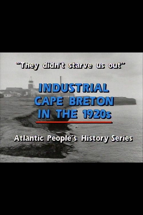 "They Didn't Starve Us Out": Industrial Cape Breton in the 1920s (1991) poster
