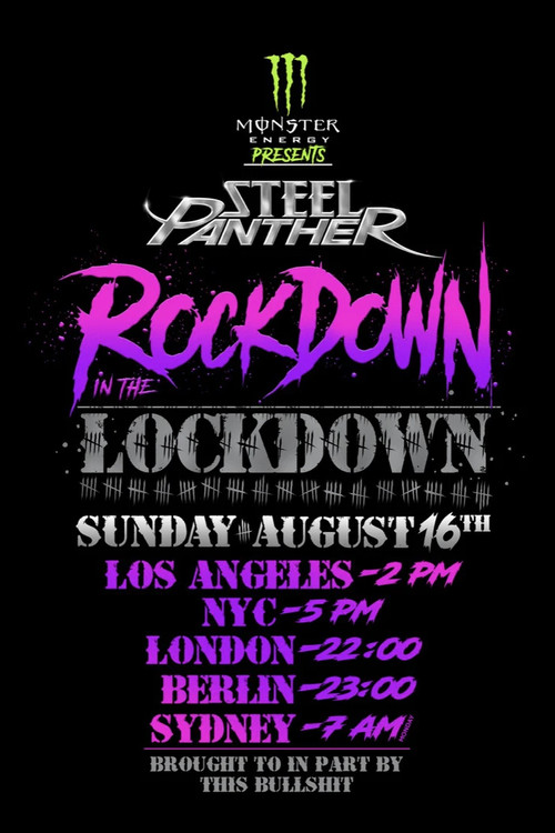 Steel Panther - Rockdown In The Lockdown (2020) poster
