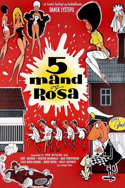 5 mand og Rosa (1964) poster