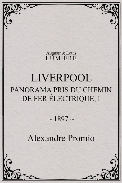 Liverpool, panorama pris du chemin de fer électrique, I (1897) poster
