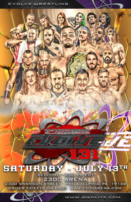 EVOLVE 131-- 10th Anniversary (2019) poster