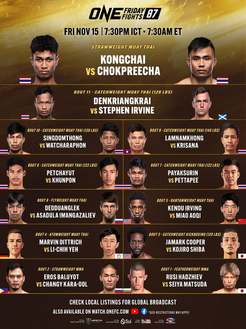 ONE Friday Fights 87: Kongchai vs. Chokpreecha (2024) poster