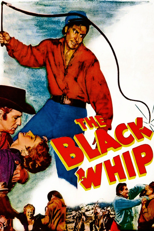 The Black Whip (1956) poster
