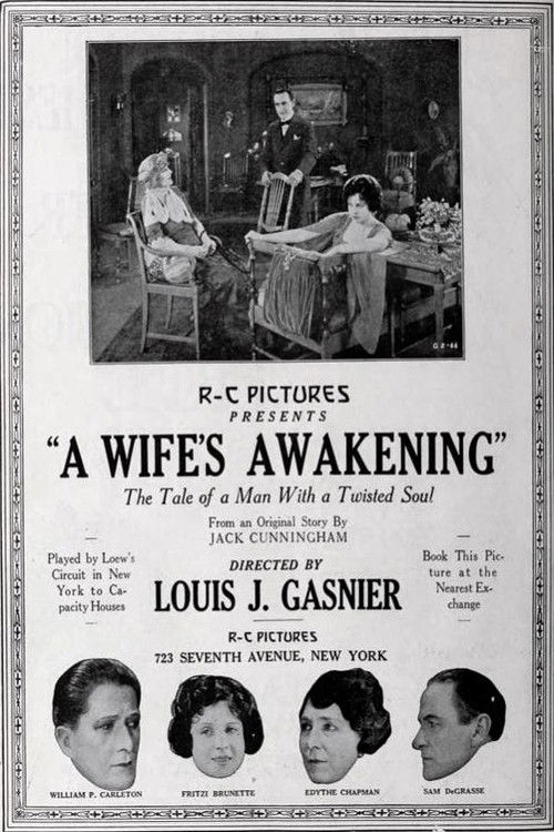 A Wife's Awakening (1921) poster