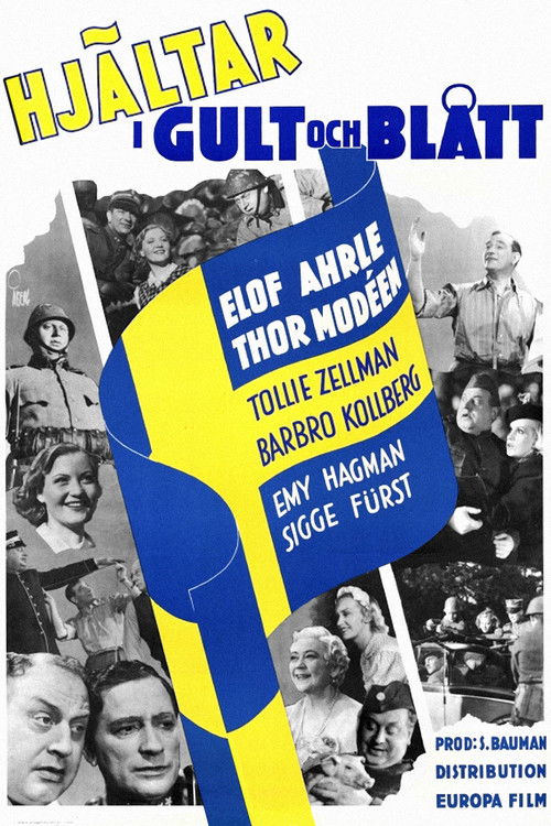 Hjältar i gult och blått (1940) poster