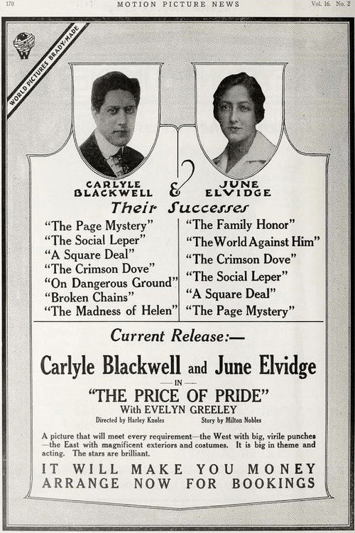 The Price of Pride (1917) poster