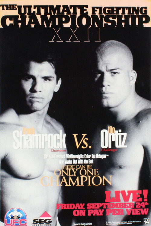 UFC 22: Only One Can be Champion (1999) poster