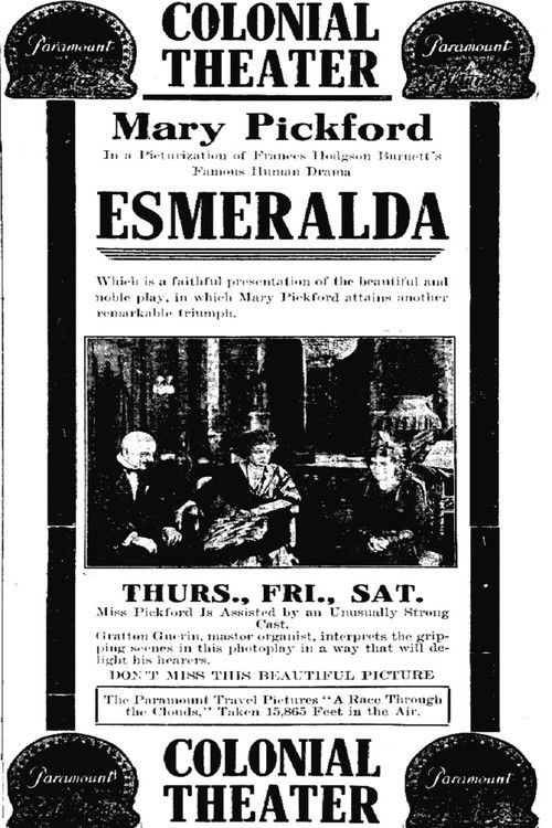 Esmeralda (1915) poster