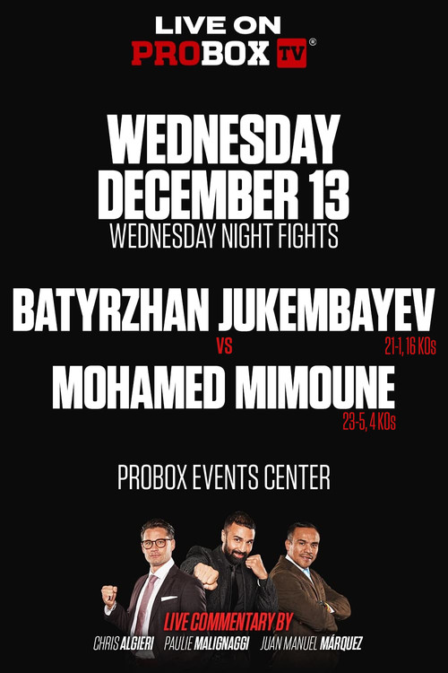 Batyrzhan Jukembayev vs. Mohamed Mimoune (2023) poster