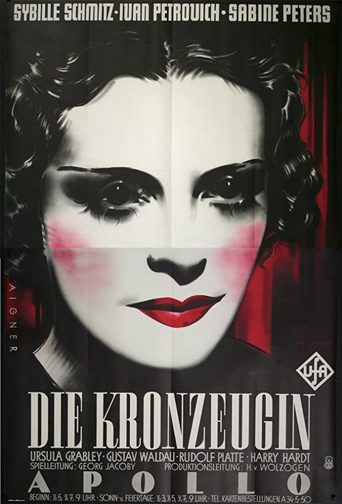 Die Kronzeugin (1937) poster