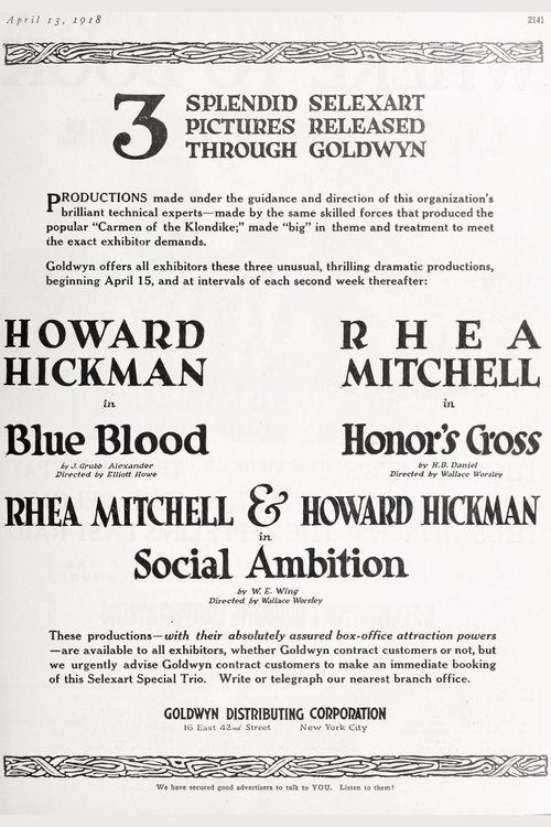 Honor's Cross (1918) poster
