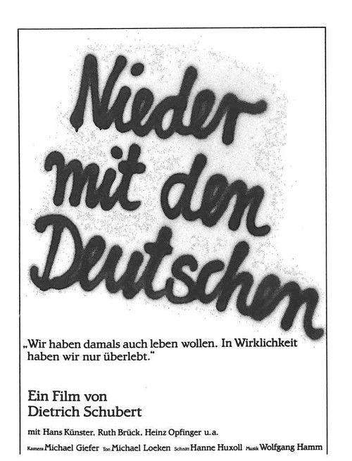 Nieder mit den Deutschen (1984) poster