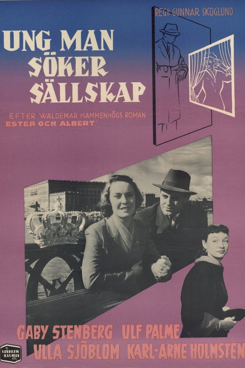 Ung man söker sällskap (1954) poster