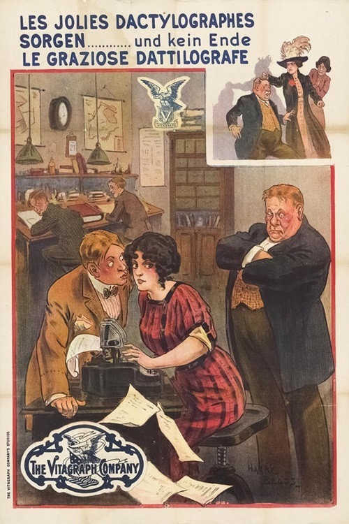 Stenographer Troubles (1913) poster