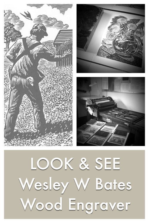 LOOK & SEE:  Wesley W. Bates - Wood Engraver (2017) poster
