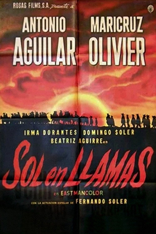 Sol en llamas (1962) poster