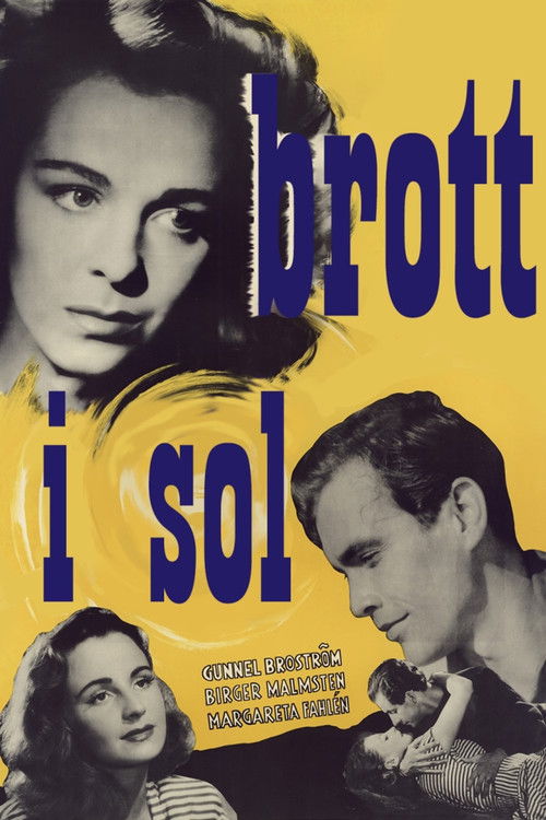 Brott i sol (1947) poster