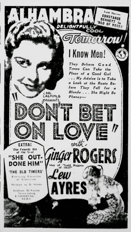 Don't Bet on Love (1933) poster