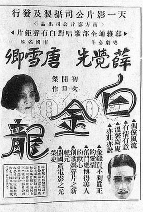 Baijin long (1933) poster