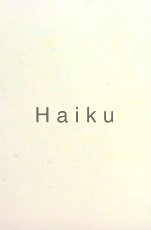 Haiku poster