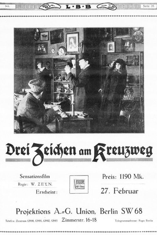 Drei Zeichen am Kreuzweg (1914) poster