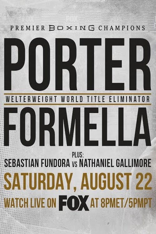 Shawn Porter vs. Sebastian Formella (2020) poster