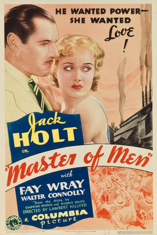 Master of Men (1933) poster