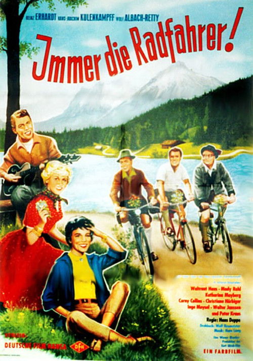 Immer die Radfahrer (1958) poster