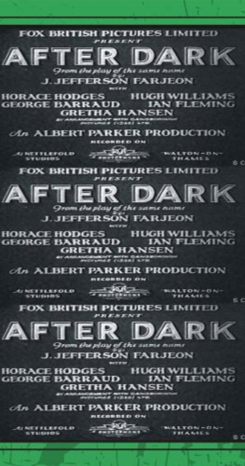 After Dark (1933) poster