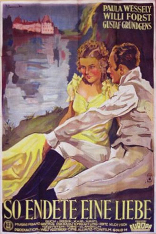 So Ended a Great Love (1934) poster