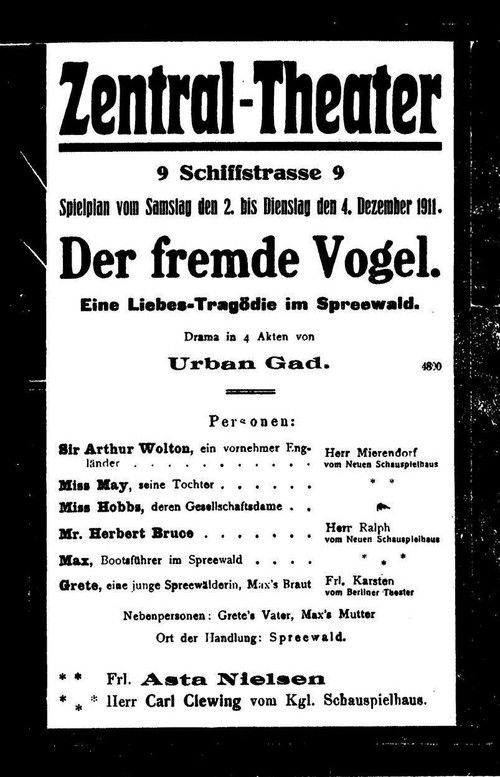 Der fremde Vogel (1911) poster