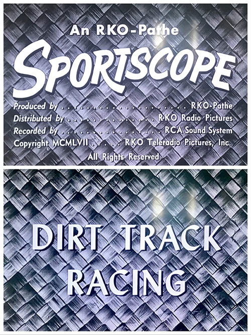 Dirt Track Racing (1957) poster