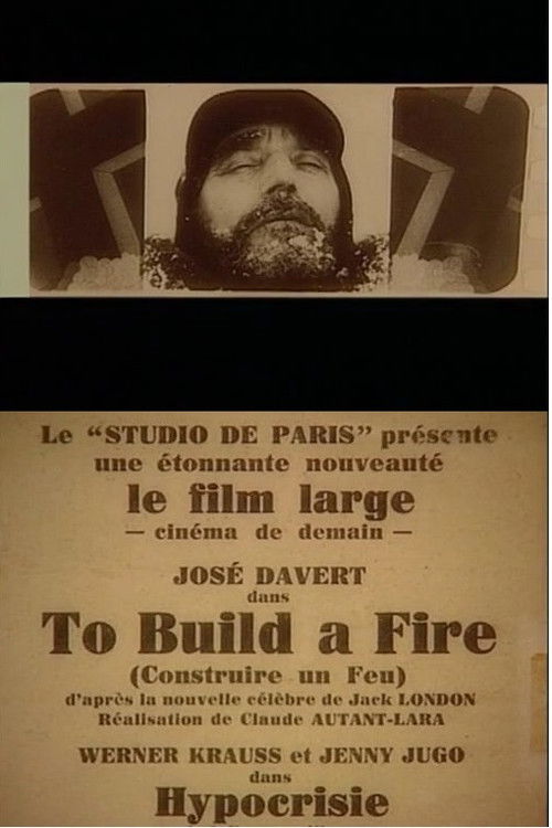 Construire un feu (1928) poster