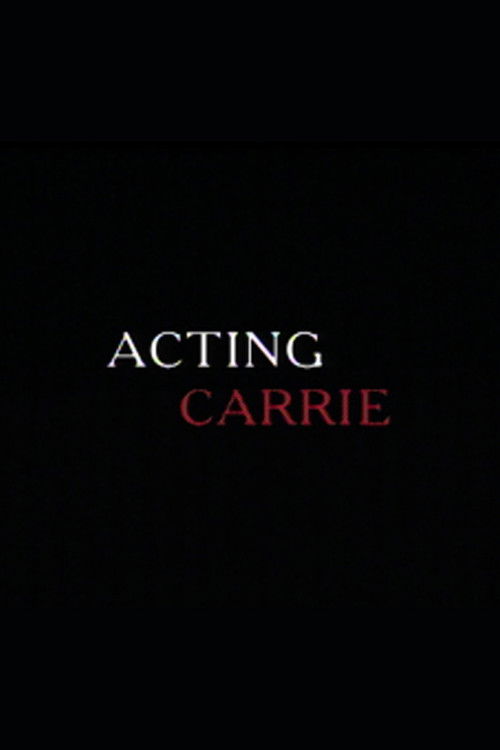 Acting 'Carrie' (2001) poster