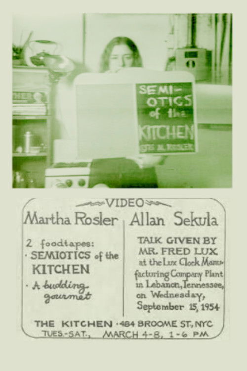 Semiotics of the Kitchen (1975) poster