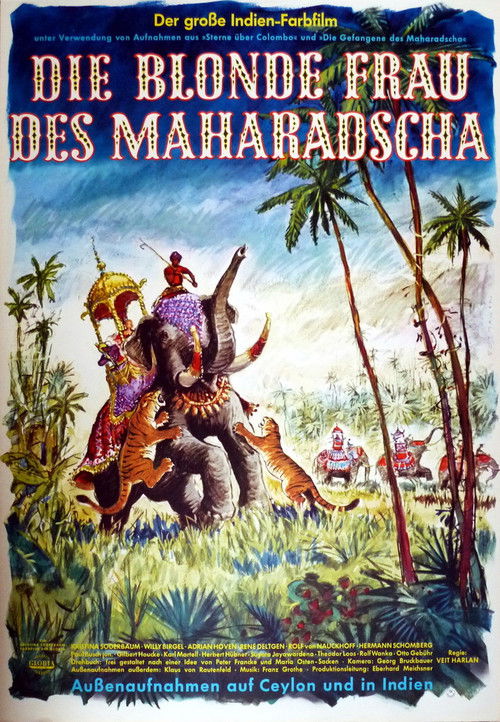 Die blonde Frau des Maharadscha (1962) poster