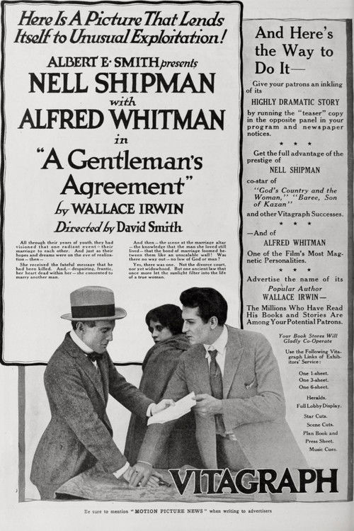 A Gentleman's Agreement (1918) poster
