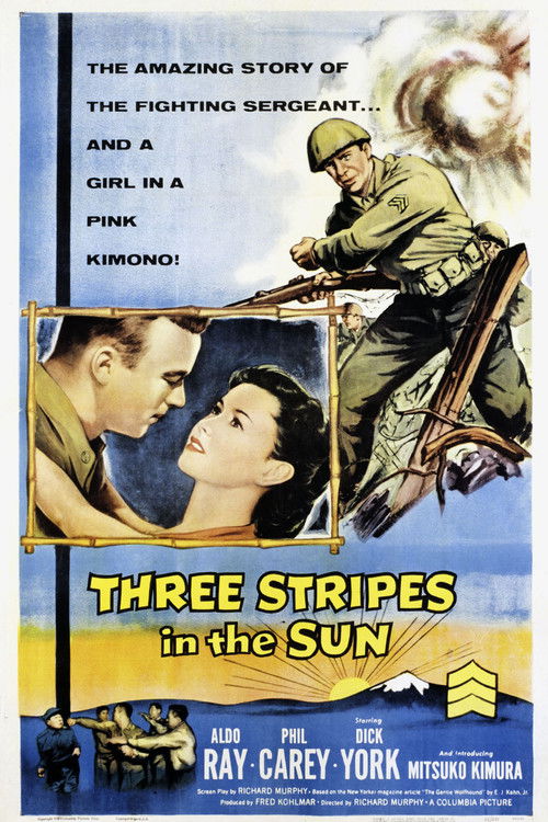 Three Stripes in the Sun (1955) poster