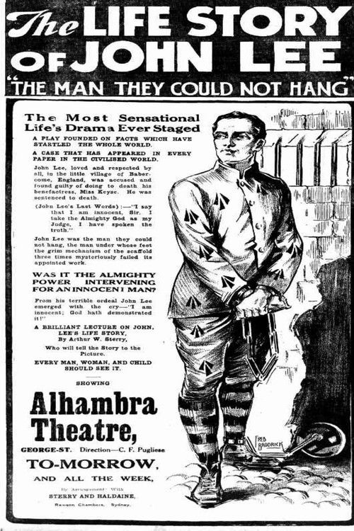 The Life Story of John Lee, or The Man They Could Not Hang (1912) poster