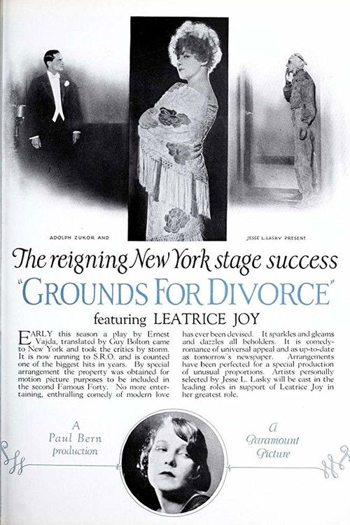 Grounds for Divorce (1925) poster