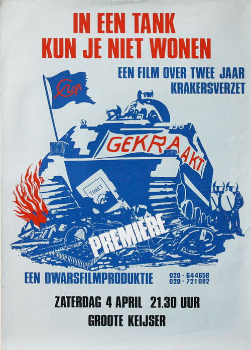 In een tank kun je niet wonen poster
