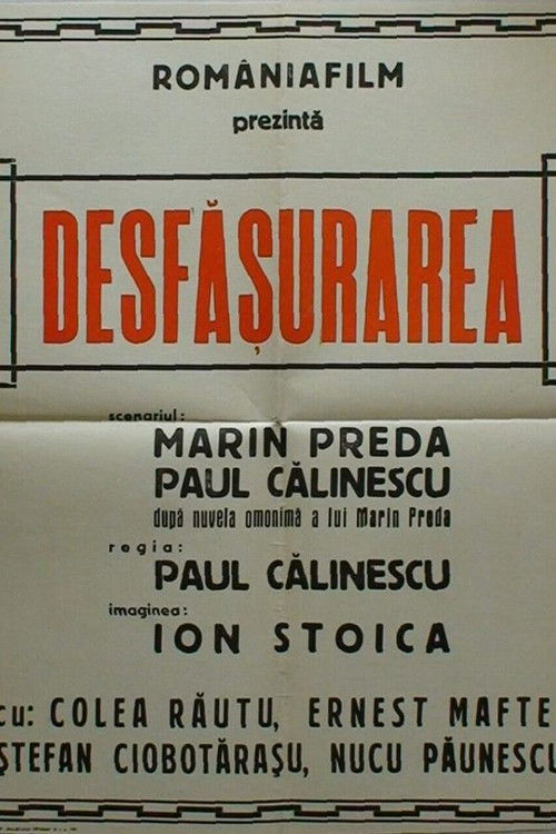 Desfasurarea (1955) poster