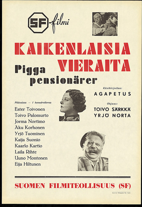 Kaikenlaisia vieraita (1936) poster