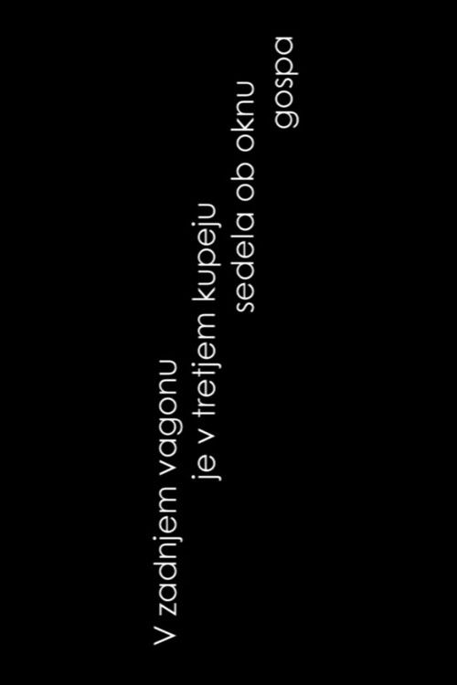 In the Last Wagon, in the Third Coupe, a Lady Sitting at the Window (2019) poster