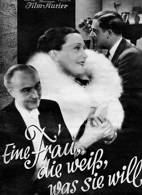 Eine Frau die weiß, was sie will (1934) poster